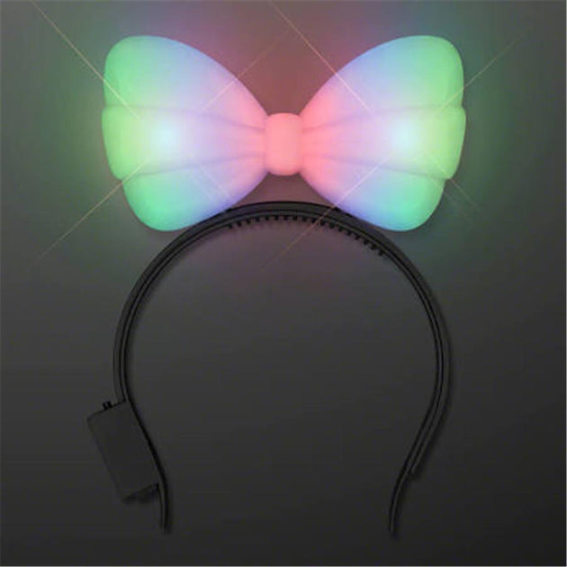 Blinkee Light Up Hard Shell Bow Headband Multi Color 2