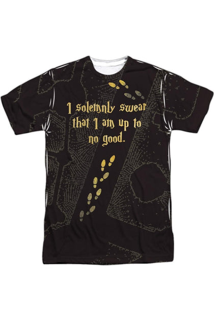 Gildan Harry Potter Marauders Map T-Shirt Black Medium 2