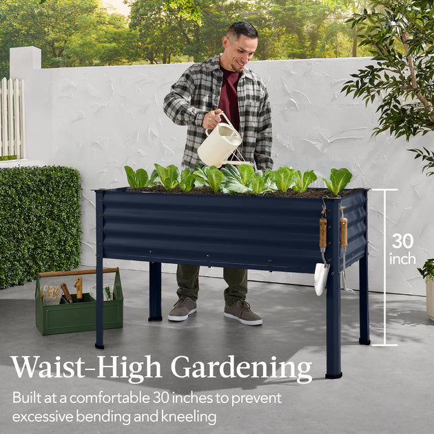 Best Choice Products Hochbeet Navy Blue 4