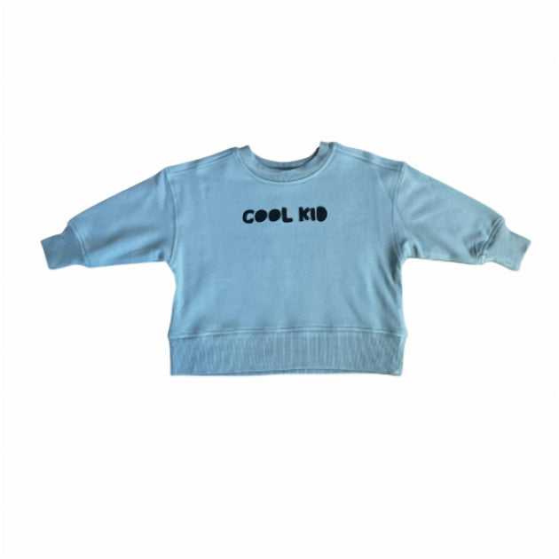 Babysprouts Kids Boxy Cool Kid Sweatshirt Blue US 3T 2