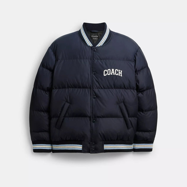Coach Varsity Down Jacket Blue XXL 2