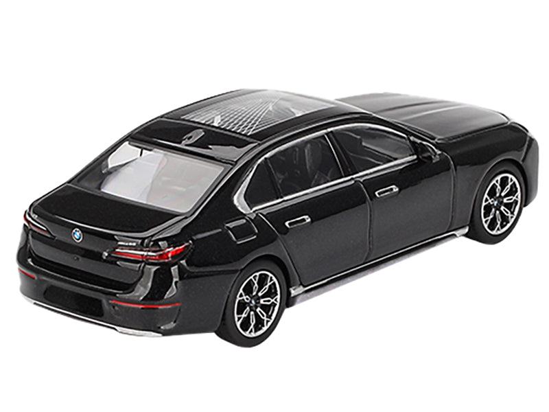 Mini GT BMW i7 xDrive60 Black Sapphire 1/64 Diecast Model Car 4