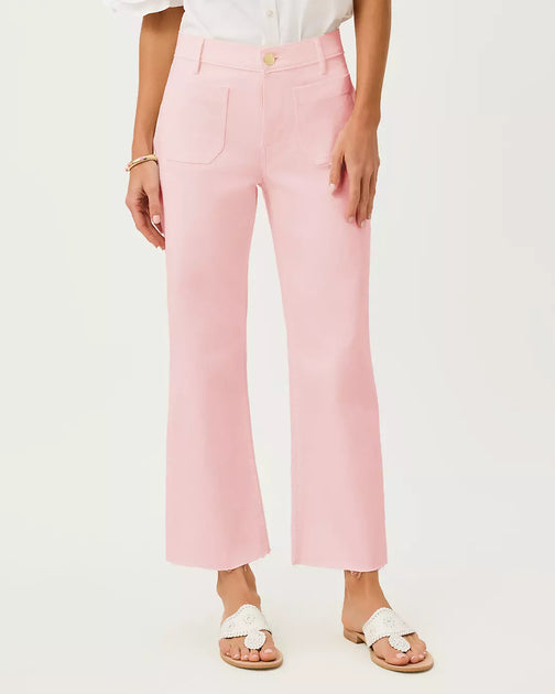 Lilly Pulitzer Harleen High Rise Crop Jean Multi US 4 5