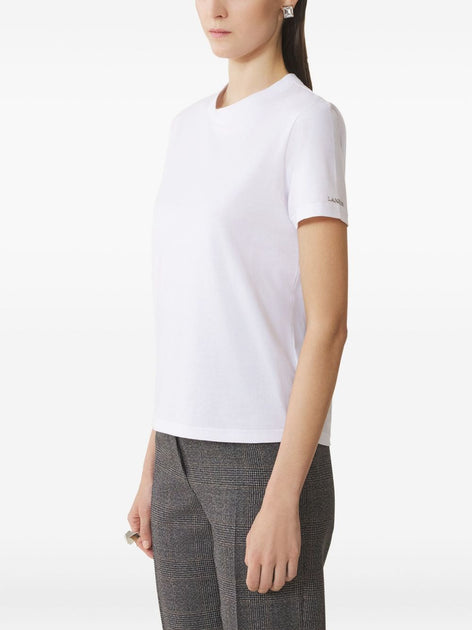 Lanvin Short-Sleeved Top White XS 4