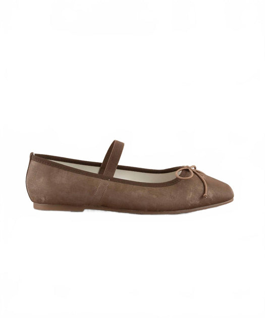 OASIS SOCIETY London Ballet Pointe Flat Brown US 7.5 2