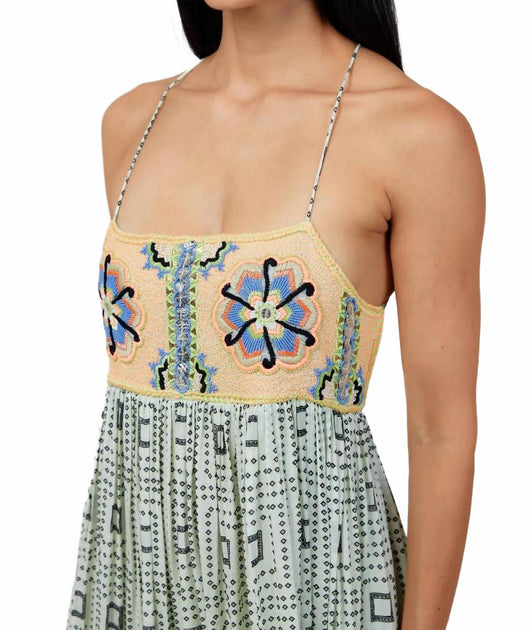 Ollari Lucia Maxi Dress Green Medium 4