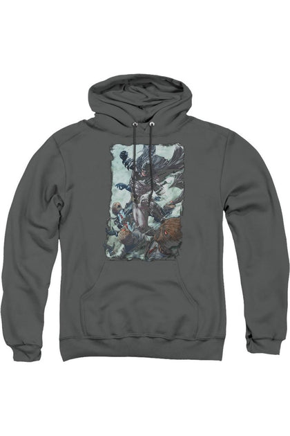 Gildan Batman Punch Kapuzenpulli Grau Small 2