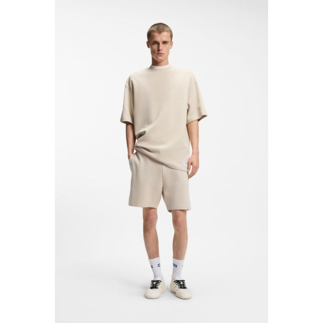 Hugo Boss Waffle-structure T-shirt Beige XLarge 3