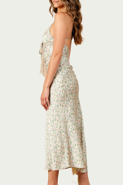 LUCCA Freesia Maxi Dress Grey XS 3