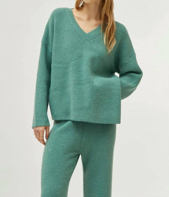 Compania Fantastica V-Neck Sweater Green Medium 2