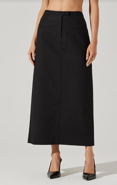 ASTR Sibley Midi Skirt Black Small 2