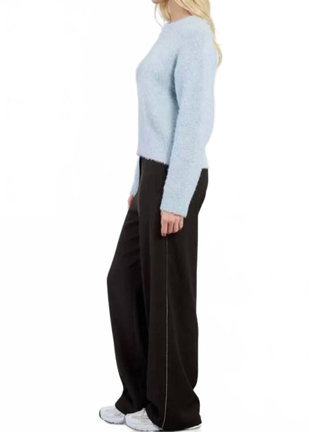 Lili Sidonio Miah Frost Crewneck Sweater Blue Large 3