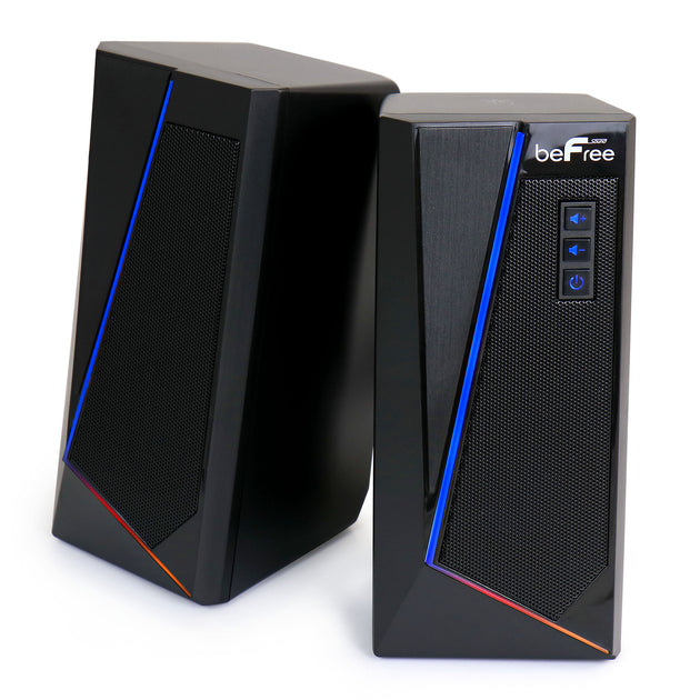 beFree Sound 2.0 Computer Gaming Speakers Black 3