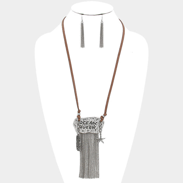 FASHNZFAB Ocean Queen Collier Pendentif Argent 2