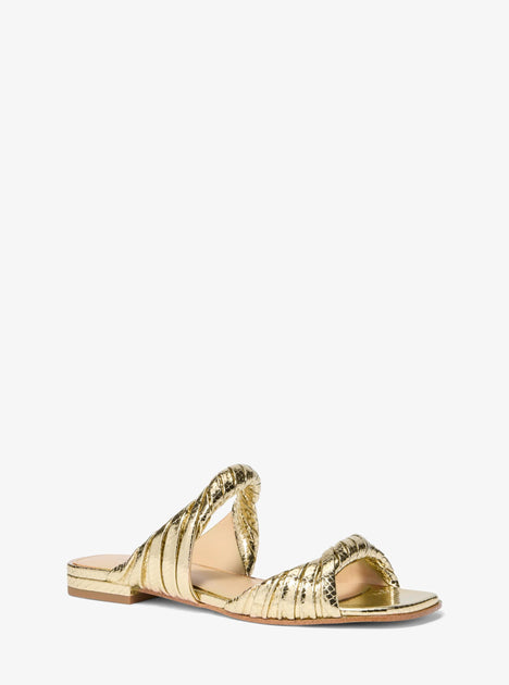 Michael Kors Kiana Sandal Gold US 6 4