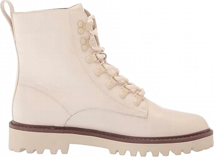 Sanctuary Mode Lace-Up Combat Boots White US 7.5 2