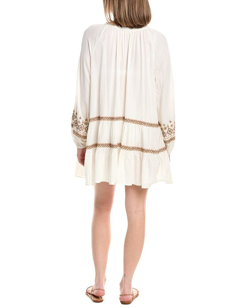 Ramy Brook Nash Cover-Up Dress Beige Large 3