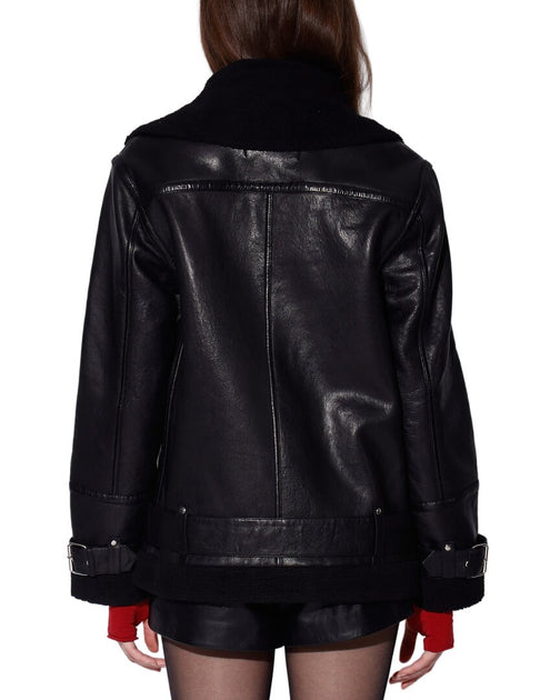 Walter Baker Celine Leather Jacket Black Medium 3