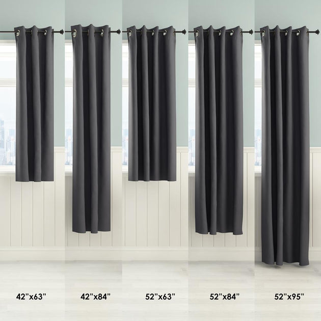Furinno Collins Blackout Curtain Dark Blue 42x84 in 4