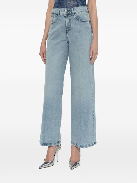 Diesel Wide-Leg Denim Jeans Blue 25 4
