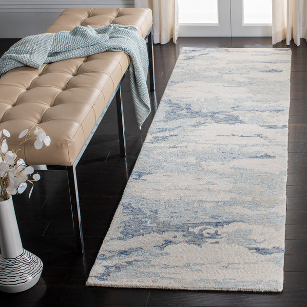 Safavieh Abstract ABT465 Area Rug Ivory/Blue 3