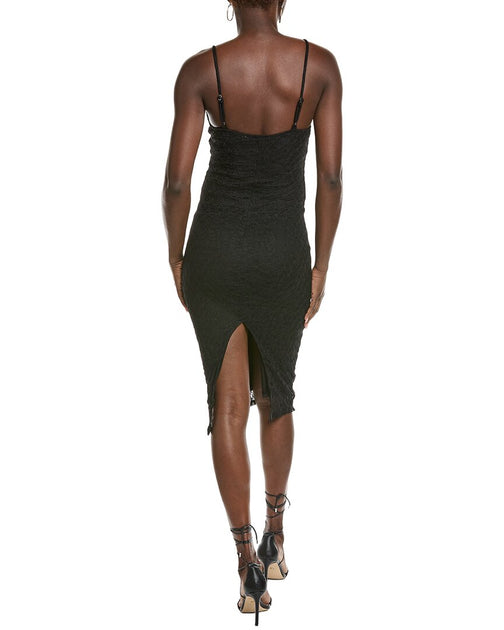 Marion Häkelstrick Midikleid Schwarz Medium 3