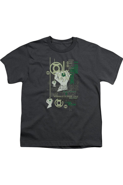 Gildan Green Lantern Core Strength T-Shirt Black Medium 2