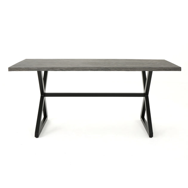 Streamdale Rolando Outdoor Dining Table Grey/Black 3