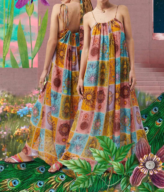 CHUFY Rain Maxi Dress Multi XSmall 4