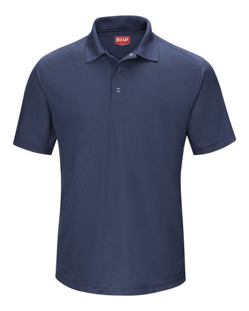 Red Kap Performance Knit Gripper-Front Polo Blue XXXLarge 3