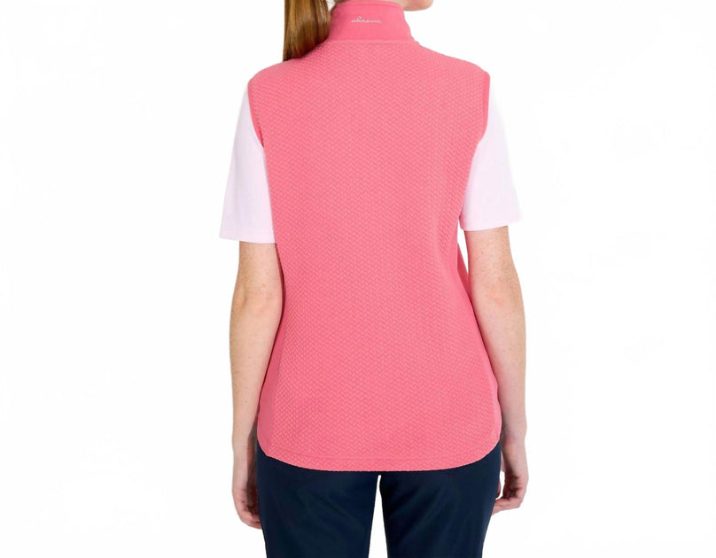 Abacus Sportswear Carden Midlayer Full-Zip Vest Pink Large 4