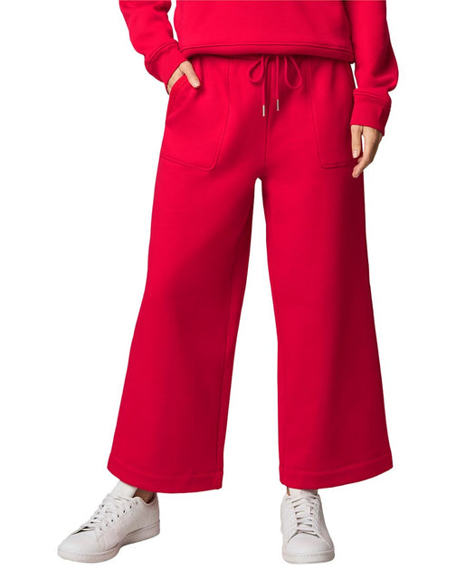 Splendid Goldie Infused Wide Leg Pant Red XSmall 2
