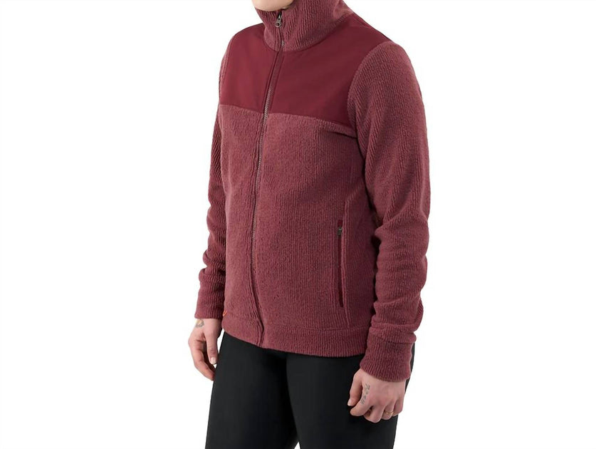 Grundens Bering Full Zip Hoodie Red Small 4