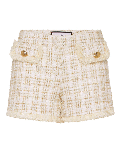 Philipp Plein Tweed Hot Pants Multi Small 2