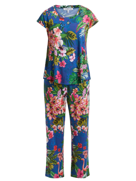 Johnny Was The Bobbie Crop PJ Set Amorina Multi Small 2
