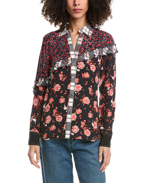 3.1 Phillip Lim Cropped Shirt Black US 00 2