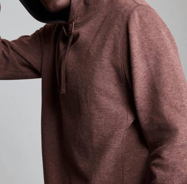Billy Reid Rib Hoodie Pullover Brown XLarge 3