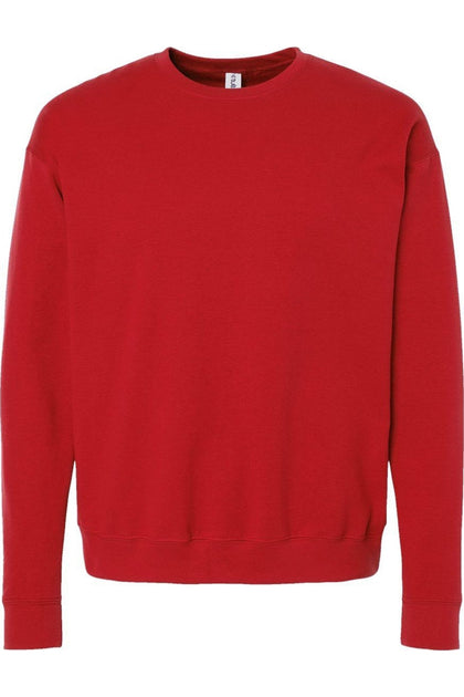 Tultex Unisex Fleece Crewneck Sweatshirt Red Small 2