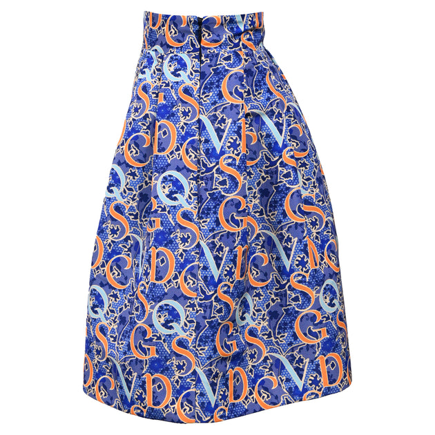 Mary Katrantzou Printed Mini Flared Skirt Multicolor UK 6 3