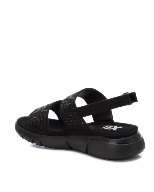 Xti Flat Suede Sandals Black US 7 4