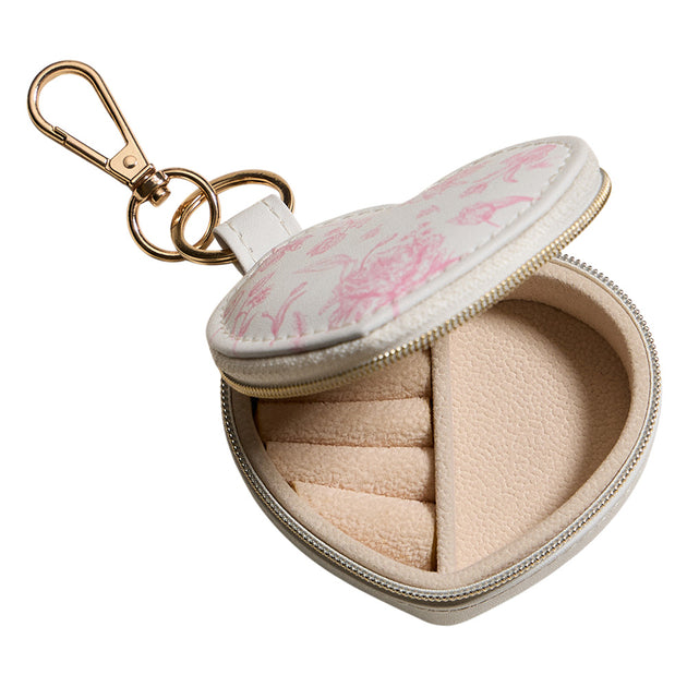 FASHNZFAB Herzförmiges Schmucketui Pink One Size 3