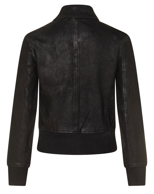 Infinity Womens MA-1 Varsity Bomber Jacket Brown XS 4