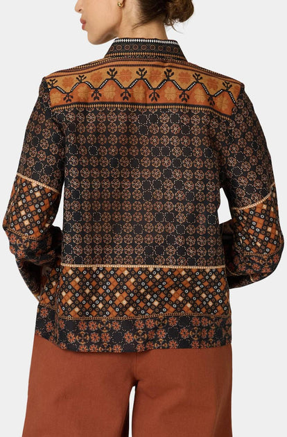 Cleobella Moira Bluse Orange Large 3