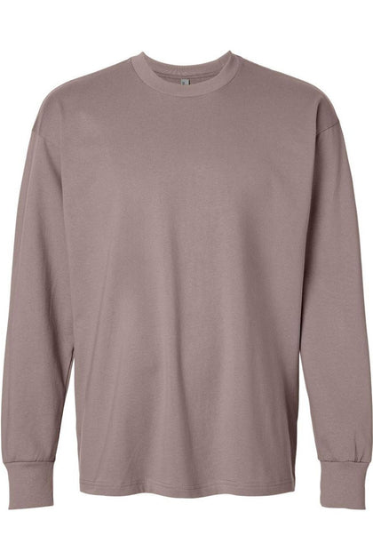 Next Level Heavyweight T-Shirt Manches Longues Marron Large 2
