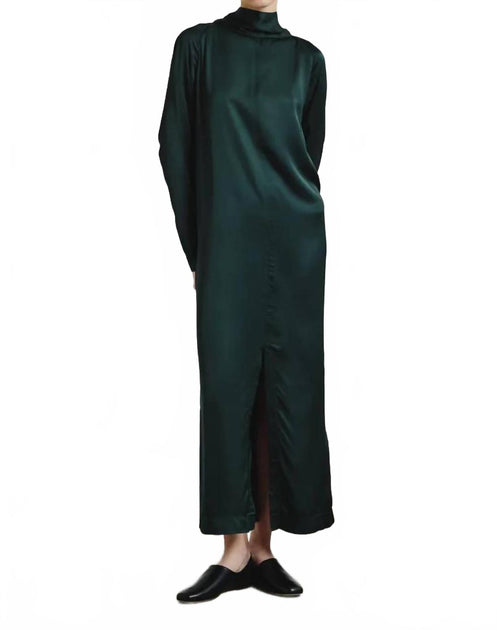 Pomandère Satin Maxi Dress Green EU 38 2