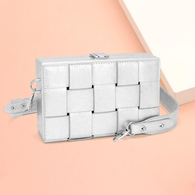 FASHNZFAB Square Crossbody Bag Pink One Size 4