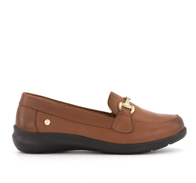Andrea Leather Comfort Moccasin Brown US 6 4