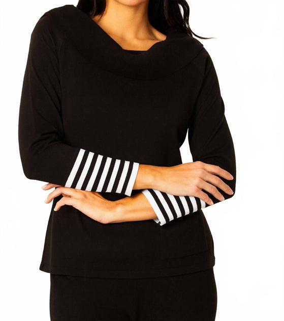 Angel Apparel Cowl Neck Sweater Multi Small 2