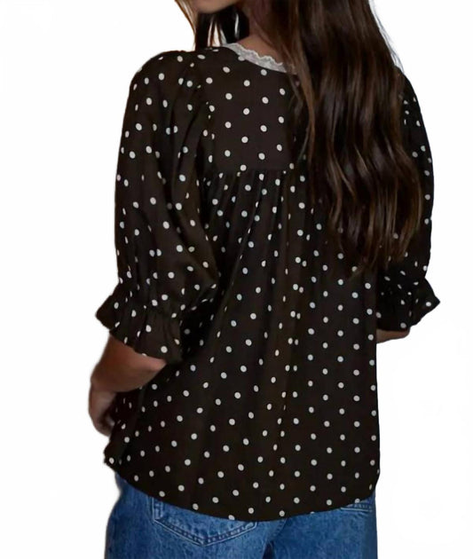 Mint Danielle Blouse Black Large 4