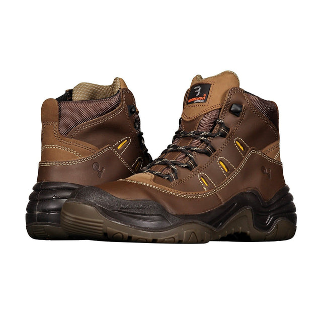 Berrendo Men's Steel Toe Work Boots Black 6 inch 2